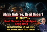 Ahlak Giderse, Nesil Gider! 3T, 1B, 1Y ile Kendi Ellerimizle Yetiştirdiğimiz Kayıp Nesil