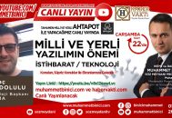 İSTİHBARAT / TEKNOLOJİ, MİLLİ VE YERLİ YAZILIMIN ÖNEMİ