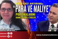 Prof. Dr. Ayfer Gedikli, Muhammet Binici’nin Sorularını Yanıtladı: TCMB Faiz Artırımının Maliye ve Para Politikalarına Etkisi
